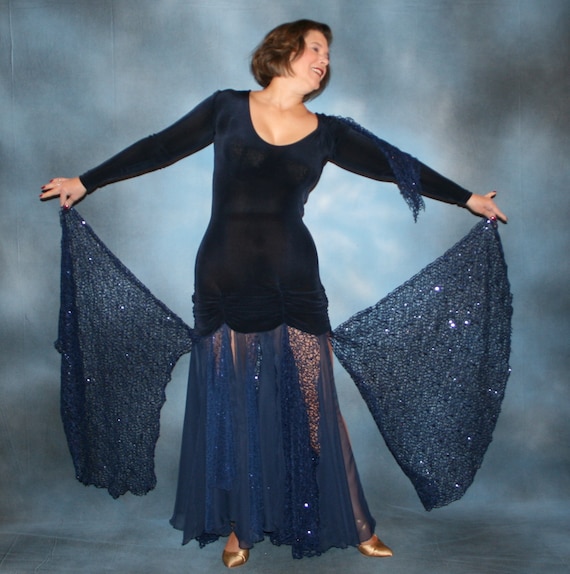 elegant ballroom dress Purple Ballroom Dress | Gold Accents