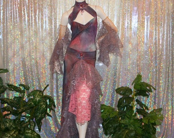 Rumba Dress, Lace Flounces, Swarovski Rhinestones, Size 5/6-11/12-Jasmina