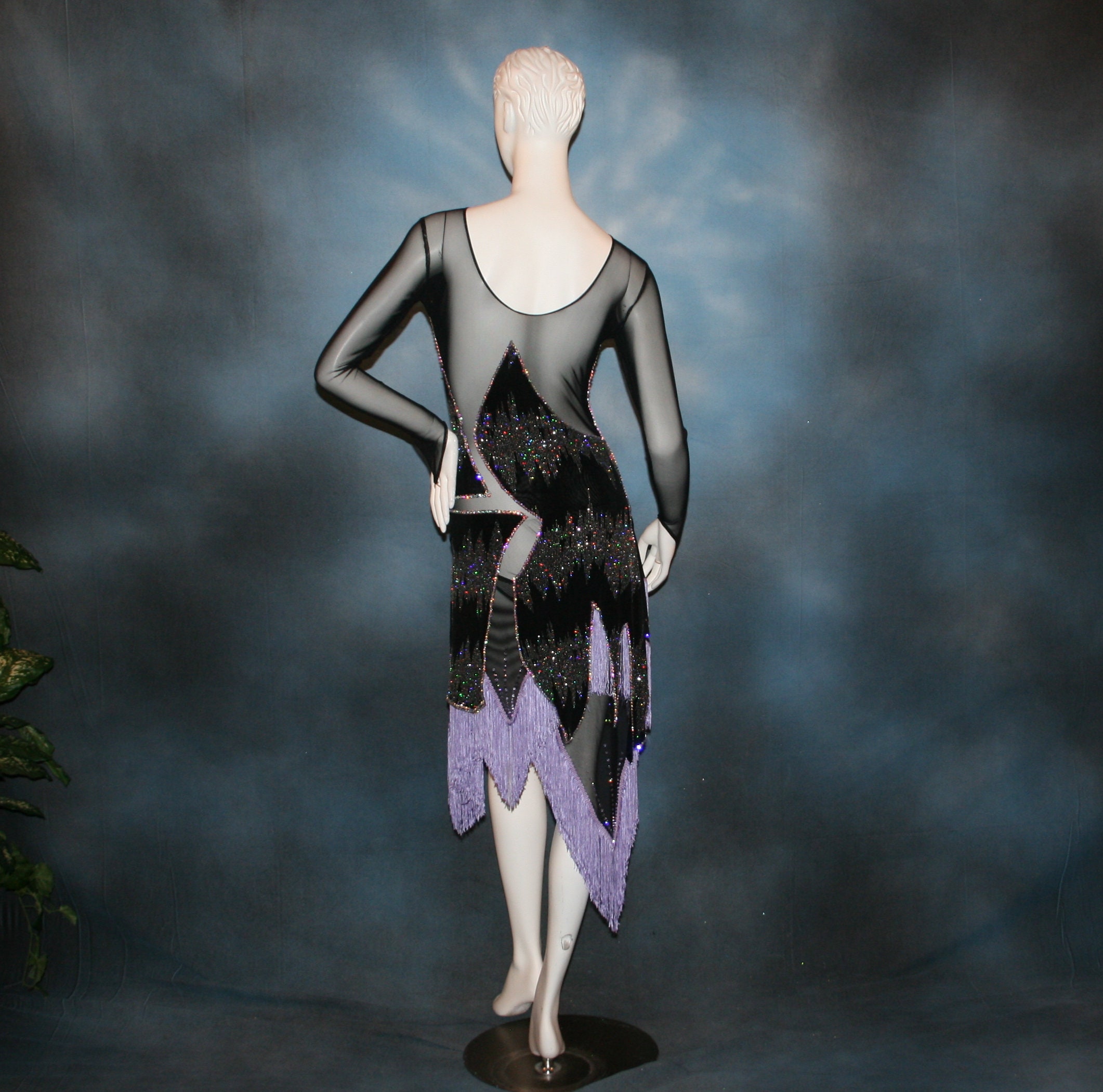 Blue Converta Ballroom Dress with 3 Skirts-Arianna