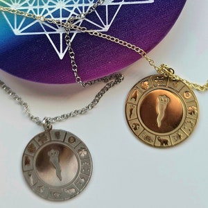 Naszyjnik AMULETY, Srebro próby 925, Wisiorek z amuletem, Naszyjnik na szczęście, 2 OPCJE Srebro próby 925, Srebro próby 925 pozłacane 18-karatowym złotem