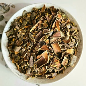 Cascara Sagrada dried bark, 25g, 50g 100g 0.88oz 1.76oz 3.53oz, Rhammus pursiana, Bearberry, Cascara Buckthorn, Cáscara sagrada