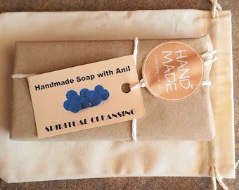 SPIRITUAL CLEANSING Handmade aromatherapy soap with genuine ANIL from the 60s Anil Soap Holy Incenses® by Lia Geraldes de Matos