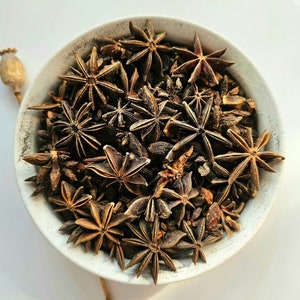 STAR ANISE dried pods, 50g 1.76oz, Illicium verum, Anis Étoilé, Anis Estrellado, Anis estrelado