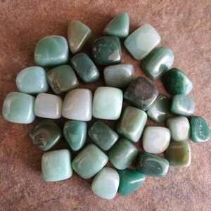 Green Aventurine tumbled stone, Green Aventurine tumblestone, healing stones, chakra stones, gemstone healing - 4 Options