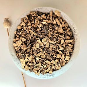Gentian dried root cut, 25g 50g 0.88oz 1.76oz, Bitter Root, Gentiana lutea, Gentiane, Bitterwort, Gelber Enzian, Genciana