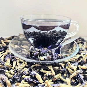 Butterfly Pea flower tea, 25g 0.88oz 50g 1.76oz, Clitoria ternatea, Blue Matcha, Herbal Blue Tea, Chá Azul, Herbal Tea