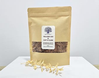 Tè Giallo Uxi Cat's Claw, 50g o 100g, Endopleura uchi Uncaria tomentosa, Uxi Amarelo e Unha de Gato, Tisana