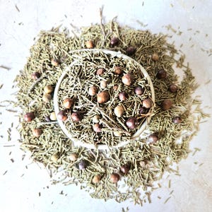 Juniper leaves and berries, 25g 50g 0.88oz 1.76oz, Juniperus communis, Enebro, Genévrier, Ginepro, Zimbro