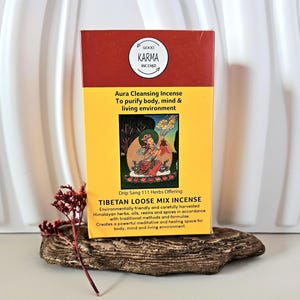 Tibetan loose mix incense powder, Drip Sang 111 Herbs Offering, Himalayan incense powder, AURA CLEANSING, 130g to 140g 4.59oz to 4.94oz