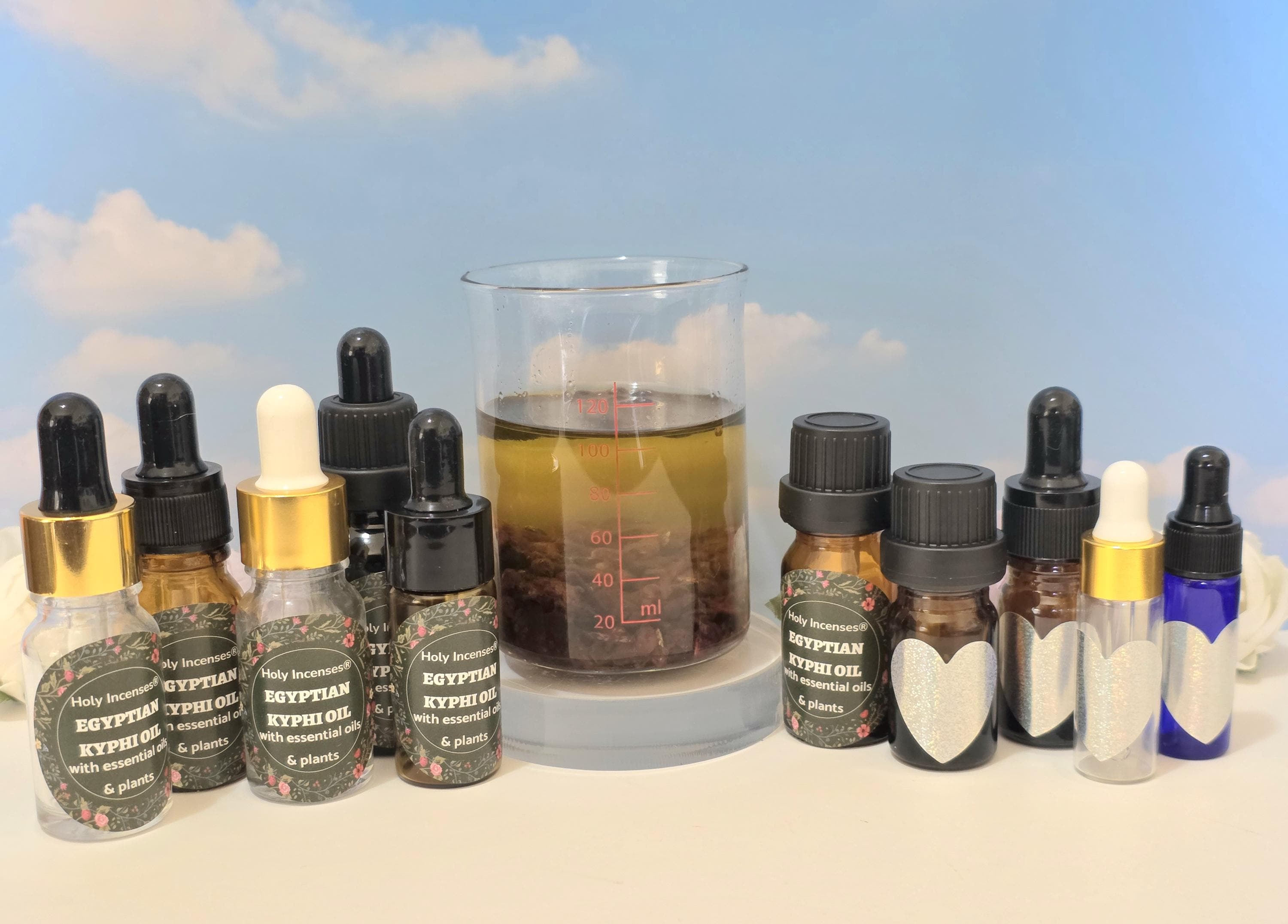 kyphi 香油 30ml 20本 詰め合わせセット Egyptian Kyphi Oil Handmade Blend With Oils and Plants, Holy