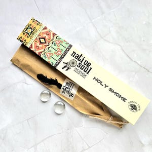 Holy Smoke smudge sticks, 3 packs with 15g each, Green Tree incense, Native Soul incense
