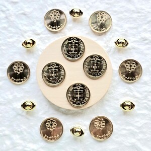 Set of 10 Golden Coins 1 ESCUDO Portugal genuine and uncirculated for amulets talismans charms good luck prosperity