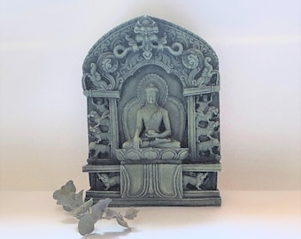 Meditation Buddha mini statue, Buddha resin statuette, Buddha figurine, Serenity Buddha, 10.6cm