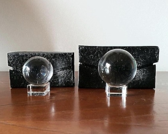 Scrying Crystal Ball, 1 Leaded Crystal Ball with crystal stand and box - 4 cm or 5cm diameter