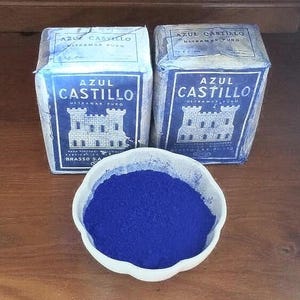 Anil or Azulete strictly genuine indigo blue powder from the 60s - 25g 0.88oz, 50g 1.76oz, 100g 3.53oz