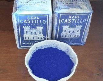 Anil or Azulete strictly genuine indigo blue powder from the 60s - 25g 0.88oz, 50g 1.76oz, 100g 3.53oz