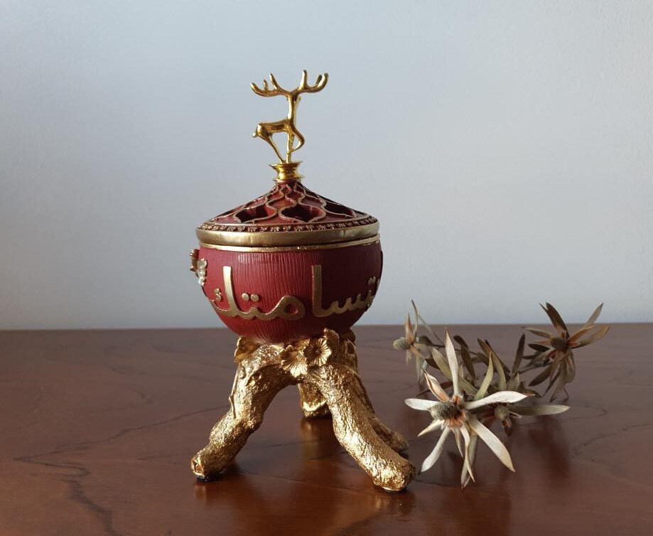 Incense Burner for All Kinds of Incense Resin and Golden Etsy