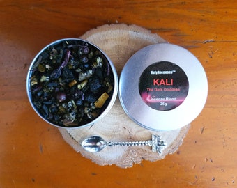 KALI The Dark Goddess handmade incense blend (25g) + Incense Spoon - Holy Incenses™ by Lia Geraldes de Matos