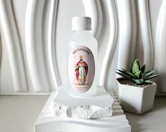 Saint Cyprian water, Saint Cyprian water from Fatima Shrine, Water from Fatima Portugal, 100ml 3.38oz, ONE plastic botle