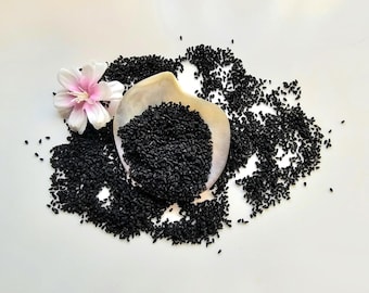 Sementes secas de cominho preto, Nigella sativa, Cominho Negro, 25g ou 50g / 0,88oz ou 1,76oz