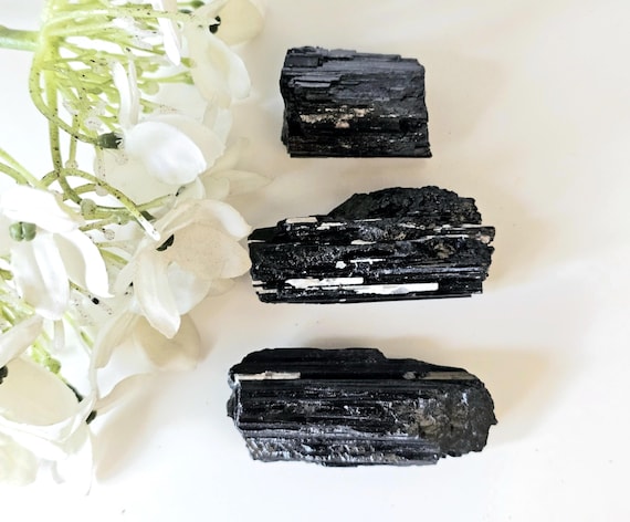 Black Tourmaline rough, 23g to 29g 0.81oz to 1.02oz, Raw Black Tourmaline, Protection Crystal, Grounding Stone, Root Chakra Gem