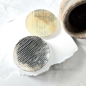 Incense Mesh (or sieve) for No Charcoal Incense burners, Unique size 5cm 1.97in, with very small holes, brass