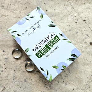 Meditation incense cones, 3 packs with 15 cones each, vegan incense, hand-rolled masala incense sticks, Stamford incense