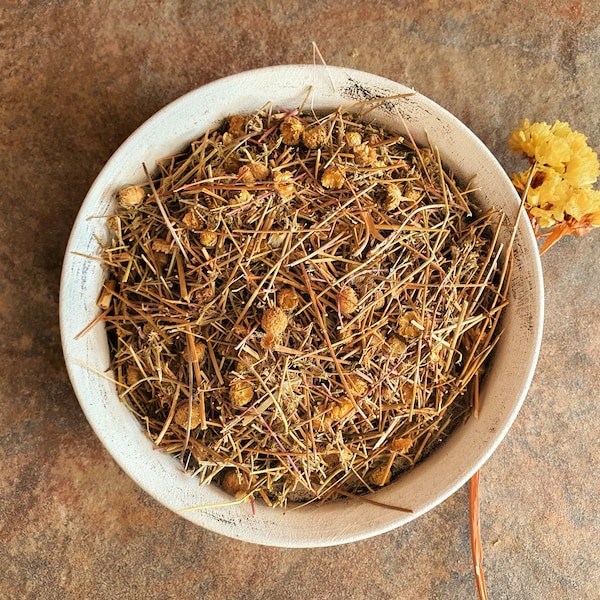 ROMAN CHAMOMILE dried plant 25g Anthemis nobilis Camomille Romaine Manzanilla Romana Macela Camomila Romana