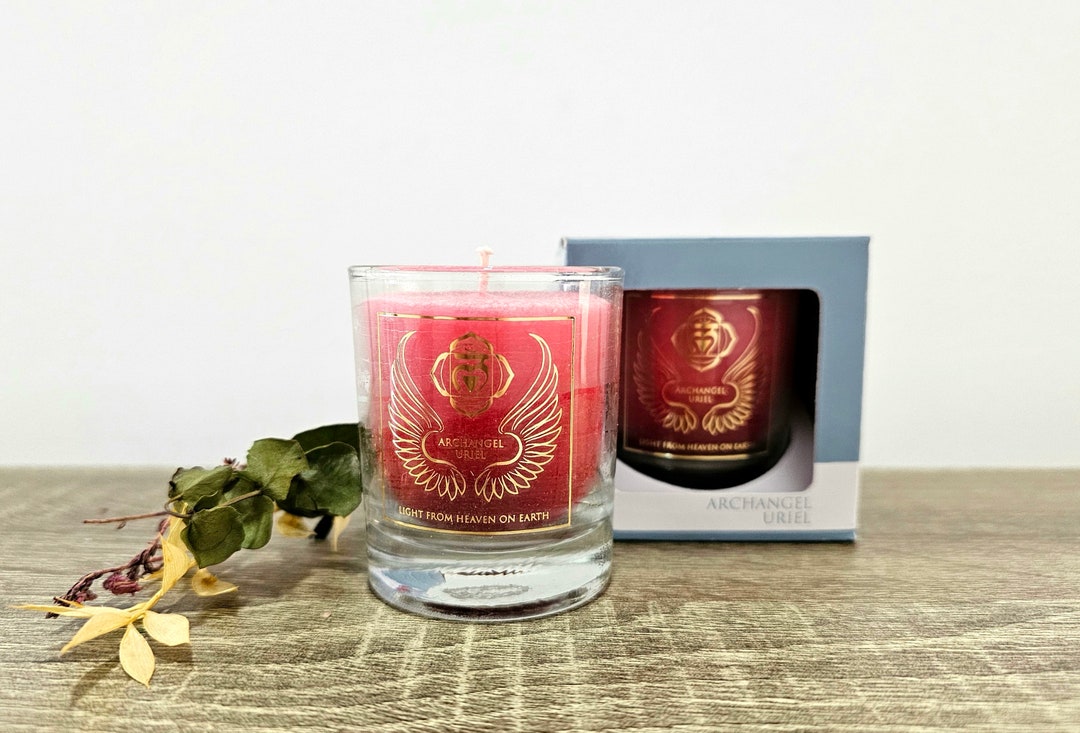 Archangel Uriel Votive Candle Michael Votive Candle Scented Etsy
