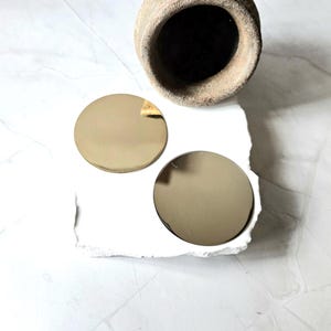 Incense plate (or Disc) for No Charcoal Need Incense burners, Unique size 5cm 1.97in (flat), gold-plated brass and stainless steel