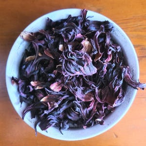 Hibiscus dried petals, 50g 100g 1.76oz 3.53oz, Hibiscus sabdariffa, from Burkina Faso, Hibiscus Tea, Hibisco