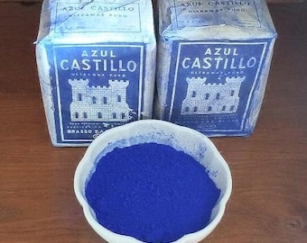 ANIL or AZULETE strictly genuine indigo blue powder from the 60s - 25g 0.88oz, 50g 1.76oz, 100g 3.53oz