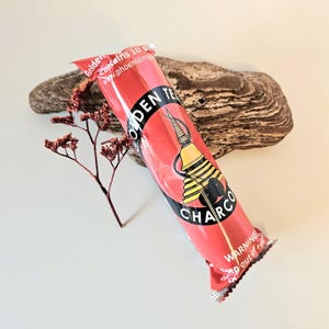 Charcoal Roll of 10 tablets Golden Temple 60 minutes,  shisha coal, incense charcoal disks, incense coal - ONE roll