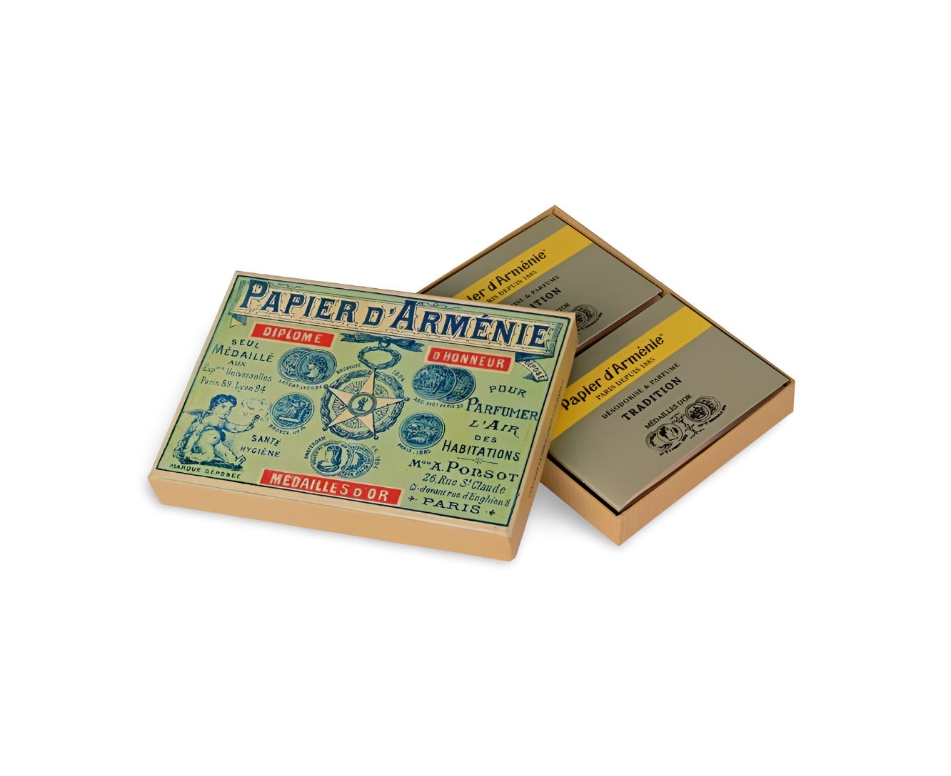 PAPIER D'ARMENIE 1900 BOX With 12 Booklets 432 Uses Incense