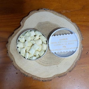 Amber liturgical incense, Mount Athos, 25g 50g 0.88oz, 1.76oz, Greek incense resin, Amber incense, church incense