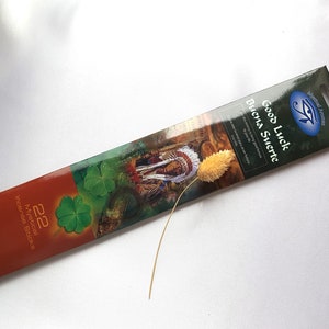 GOOD LUCK 3 packs of 22 sticks each incense sticks Buena Suerte
