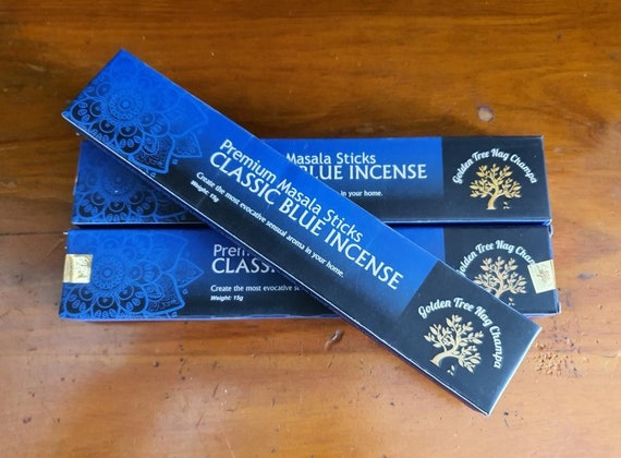 Classic Blue Golden Tree Nag Champa 12 Packs