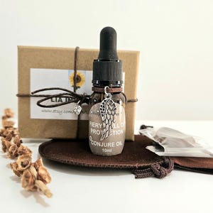 Fiery Wall of Protection Conjure Oil, Protection Oil, Spell Oil, Magical Oil, Anointing Oil, 10ml, 15ml + Offers
