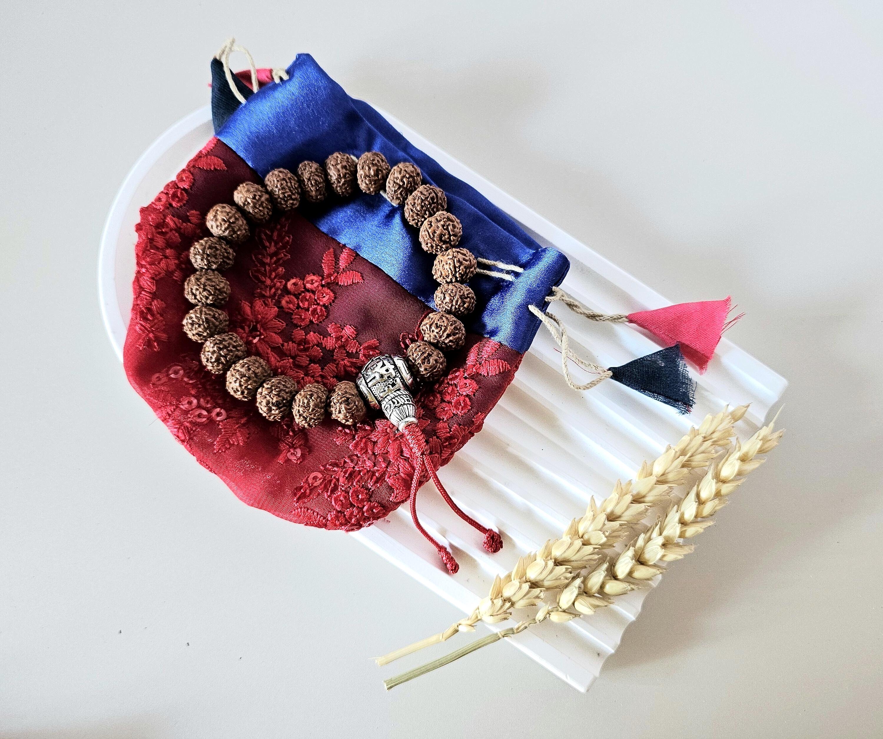 235 ルドラクシャブレスレット レア・希少！ネパール産・特大8面（ムキ