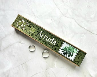 Arruda incense sticks, 3 packs with 15g each, Rue incense sticks, Ruda incense sticks, Premium Masala incense
