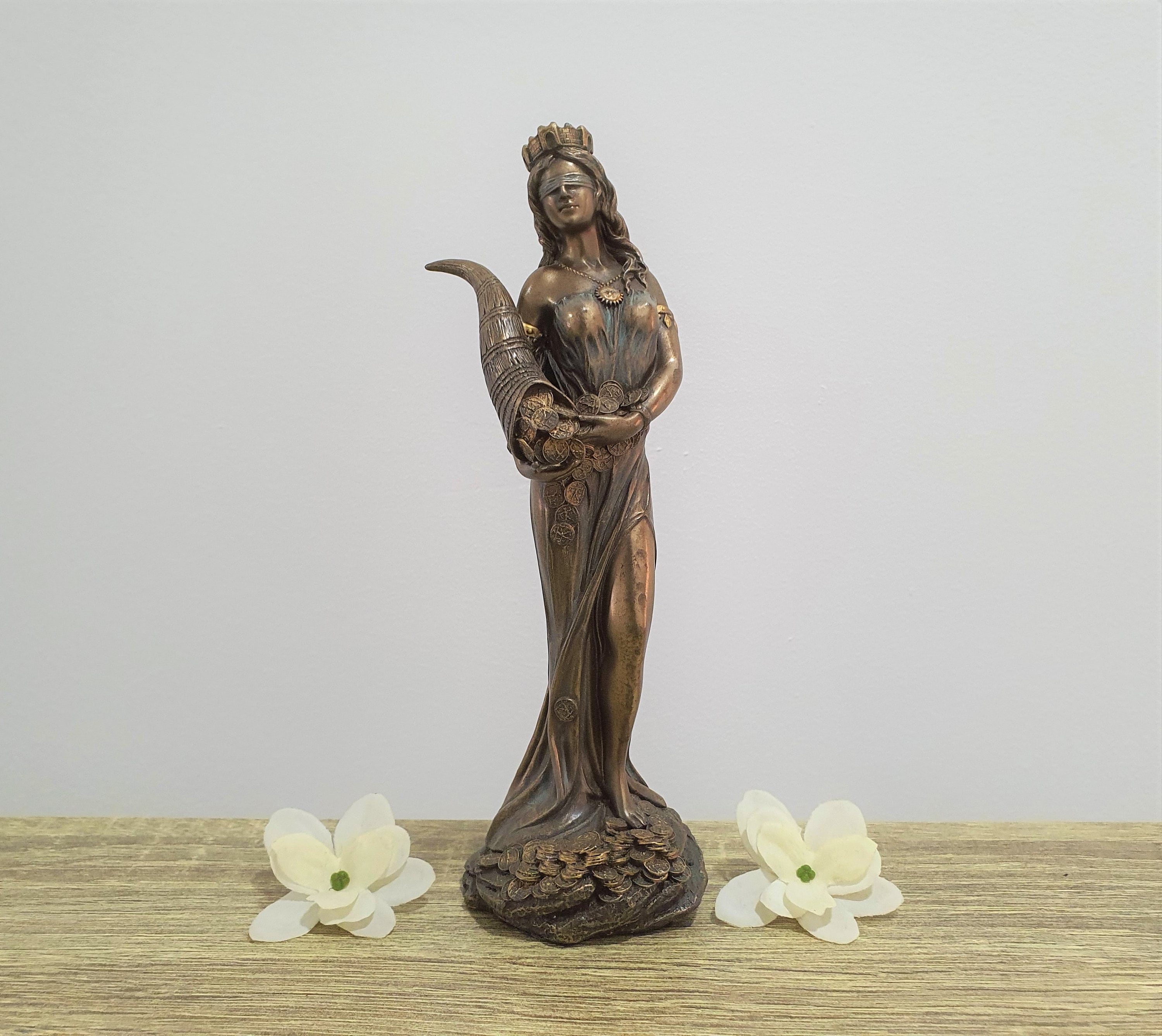 チベット女神像高さ48㌢(購入者特典有り) FORTUNA女神像 19 cm | ティケー像 | Deusa Fortuna | 幸運、チャンス