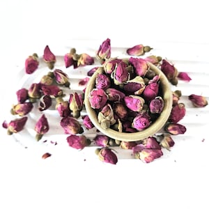ROSE buds, 25g 0.88oz, Rosa gallica, dried rose buds, Rose whole dried buds, Red rose buds, Rosa, Rosas, for tintures soaps lotions incenses