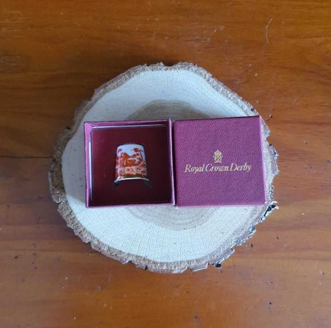 Thimble Collectors Club Vintage Royal Crown Derby England Etsy UK