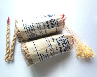 Rope incense PATCHOULI pure herbal incense, Nepalese rope incense, Himalayan natural incense, incense cords, 40 ropes