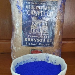 ANIL or AZULETE strictly genuine indigo blue powder from the 60s 25g, 50g, 100g image 4