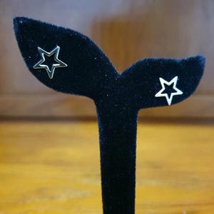 Oorknopjes, 19k verguld sterlingzilver, 5-puntige ster - PENTAGRAM