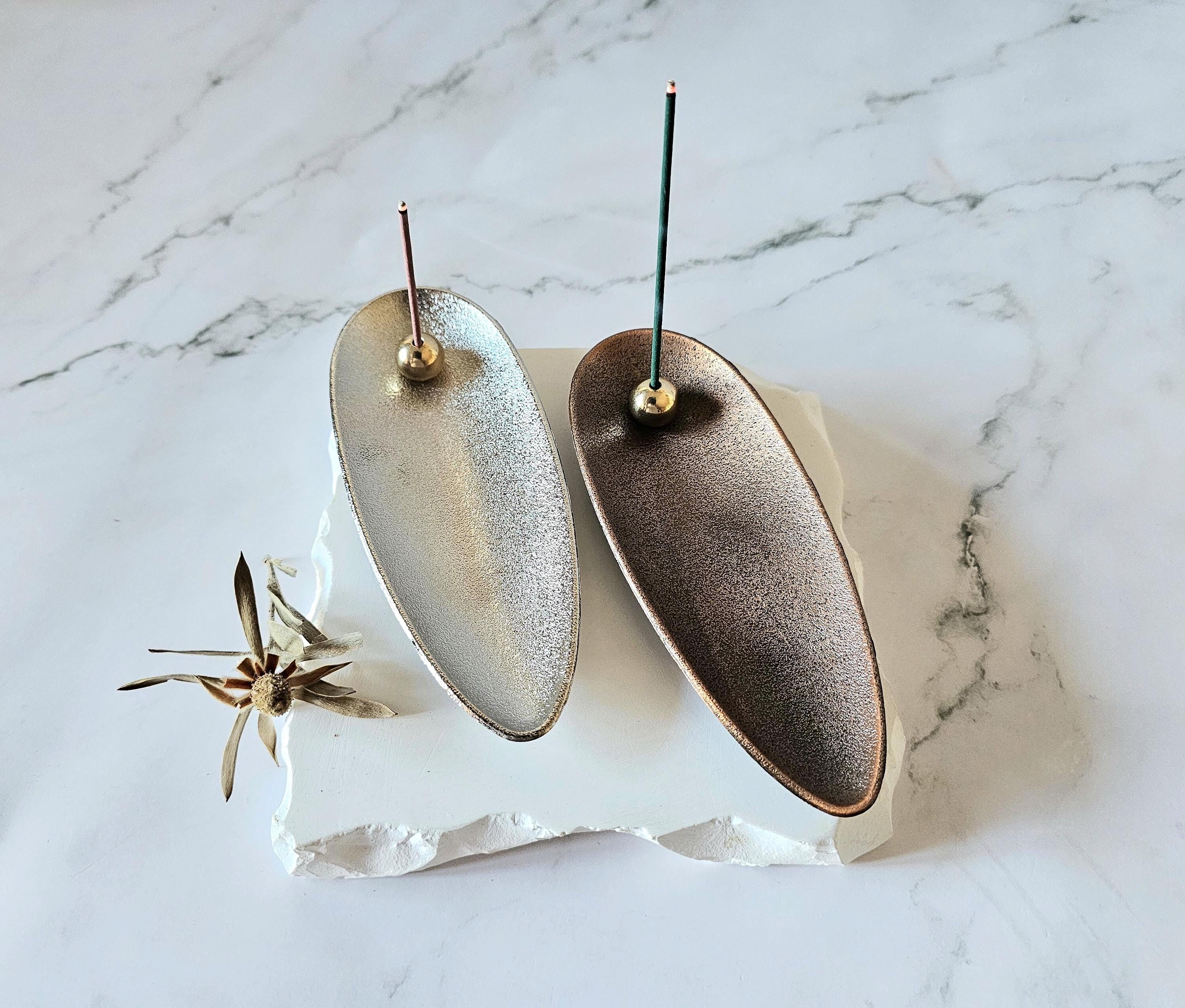 Japanese Incense Burner, Incense Holder, Metal Burner for Sticks
