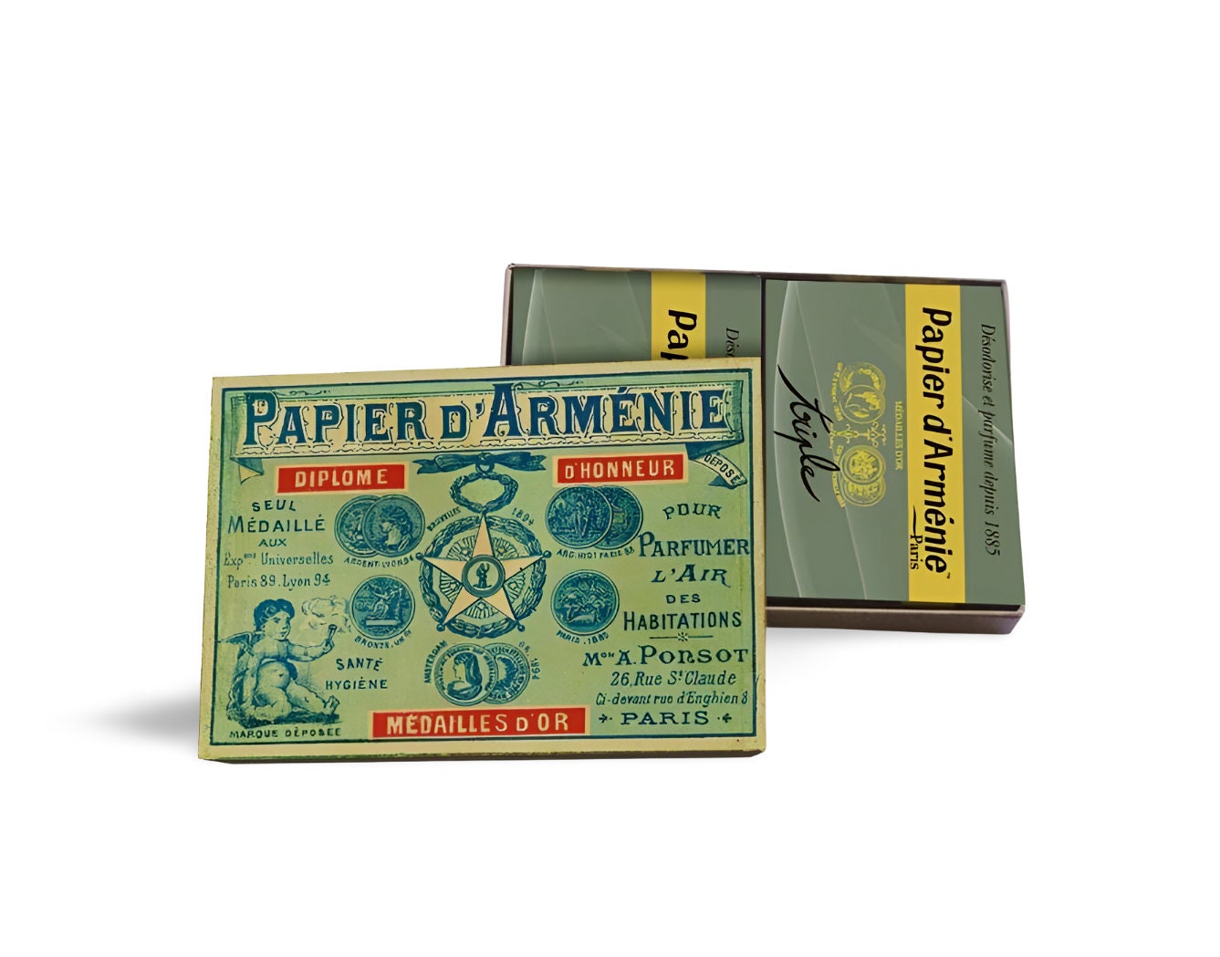 PAPIER D'ARMENIE 1900 BOX With 12 Booklets 432 Uses Incense Paper