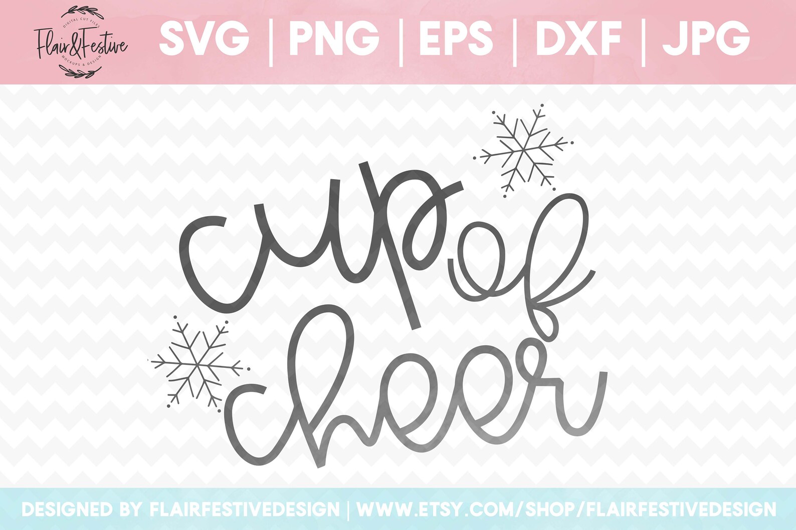 Cup Of Cheer Cup of Cheer SVG SVG Holiday File SVG Mug Etsy