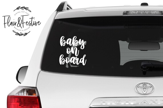 Download Svg Car Sticker Design Car Decal Svg Files Baby On Board Cut File